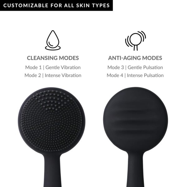 PMD Clean - Smart Facial Cleansing Device with Silicone Brush & Anti-Aging Massager