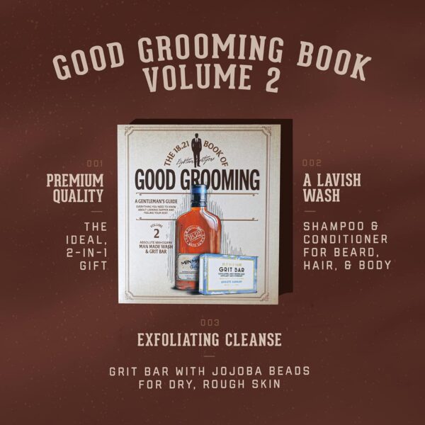 18.21 Man Made Men's Book of Good Grooming Gift Set