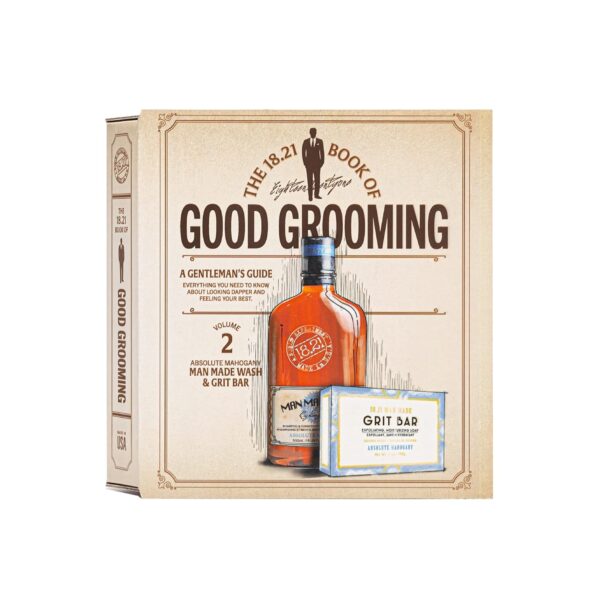 18.21 Man Made Men's Book of Good Grooming Gift Set