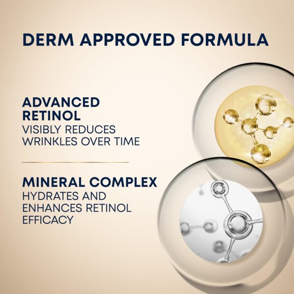 RoC Retinol Correxion Deep Wrinkle Retinol Face Serum with Ascorbic Acid, Daily Anti-Aging Skin Care Treatment for Fine Lines, Dark Spots, Acne Scars, 1 Ounce (Packaging May Vary)