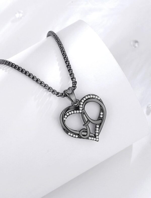 INFUSEU Unique Initial Necklaces for Women Girls Small Heart Letter Jewelry, Meaningful Personalized Gifts