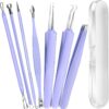 Teenitor Pimple Popper Tool Kit and Blackhead Remover Tools, Ingrown Hair Tweezers, Professional Blackhead Extractor Pimple Extractor Comedone Extractor, Black Head Remover for Face
