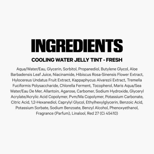 Milk Makeup Cooling Water Jelly Tint – Sheer Lip + Cheek Stain with Vegan Collagen, Seawater + Aloe – Hydrating, Long-Lasting, Buildable Lip Tint + Blush