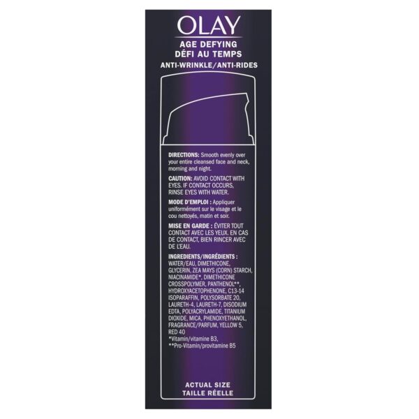 Olay Face Serum by Age Defying Anti-Wrinkle 2-in-1 Day Cream Plus Face Serum, Aloe Vera, 1.7 Fl Oz