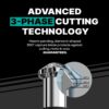 Conair Men Ear, Nose, and Eyebrow Trimmer, Patent 360 Bevel Blade for No Pull, No Snag Trimming Experience, 5-piece Kit with Travel Case