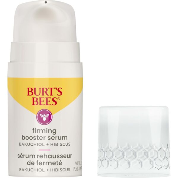 Burt's Bees Firming Collagen Face Serum, Natural Origin Retinol Alternative Improves Skin Texture & Supports Anti-Aging, with Bakuchiol, Lightweight - Firming Booster (1 oz)