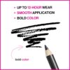 wet n wild Color Icon Kohl Eyeliner Pencil - Rich Hyper-Pigmented Color, Smooth Creamy Application, Long-Wearing Matte Finish Versatility, Cruelty-Free - Baby's Got Black