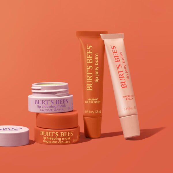 Burt’s Bees Lavender Vanilla Lip Sleeping Mask, Mothers Day Gifts, With Hyaluronic Acid and Squalane Moisturizer To Instantly Hydrate Lips, Overnight Lip Mask, Lip Treatment, 0.45 oz.