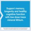 Life Extension Lithium 1000 mcg - for Brain Health, Anti-Aging & Longevity - Memory & Cognition, Mood Support Supplement -Once Daily - Gluten-Free, Non-GMO - 100 Count