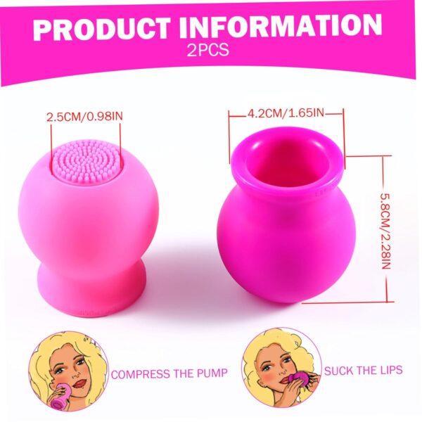 71cZSD-iWmL._SL1500_.jpg 2Pcs Lips Enhancer Plumper Device, Soft Silicone Lip Plumper Tool, Clean & Massage Facial Cleansing Brush, Multi-Use Face Care for Women