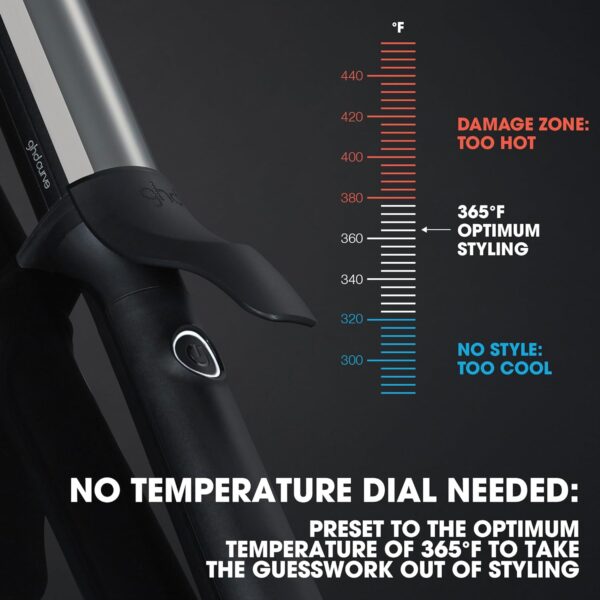 ghd Curve® Professional Hair Curling Irons & Wands | Soft Waves, Classic and Tight Curls | 0.5 –1.5 Inch Barrels’ | 365ºF Styling Temp Preventing Heat Damage + Auto Sleep Mode