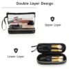 Ethereal Travel Makeup Bag, Clear Cosmetic Bag Make Up Organizer TSA Approved Toiletry Bag, Waterproof Pouch for Women Purse for Toiletries Accessories Brushes