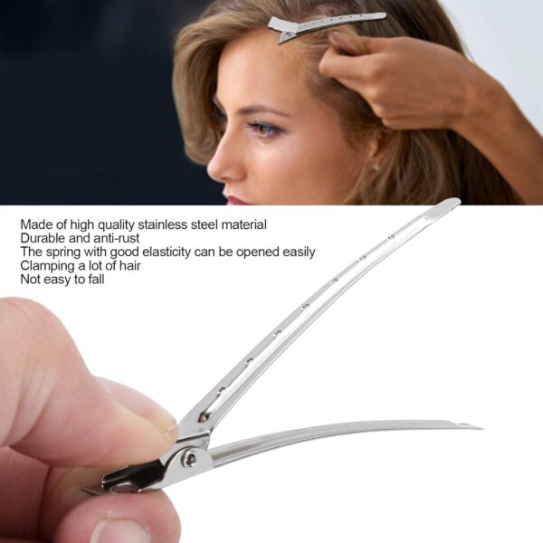 HAIR CLIP STAINLESS STEEL DURABLE SPRING HAIRSTYLING TOOL 36PCS SALON HOME