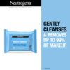 Neutrogena Makeup Remover Wipes, Daily Facial Cleanser Towelettes, Gently Cleanse and Remove Oil & Makeup, Alcohol-Free Makeup Wipes, 2 x 25 ct