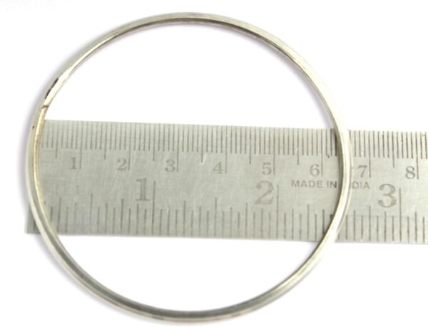 Steel Bangles for woman,Silver Kada/Bracelet,Punjabi sikh,kada Internal Diameter 5.2 cm to 7.2 cm Thickness 0.3 cm