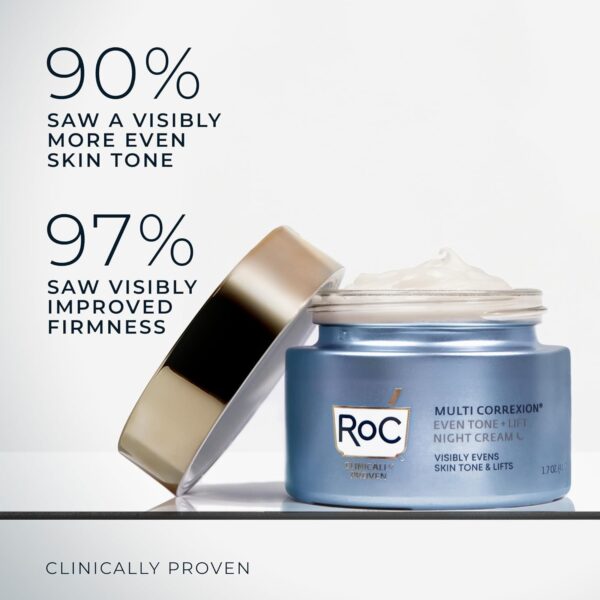 RoC Multi Correxion 5 in 1 Restoring/Anti Aging Facial Night Cream with Hexinol, 1.7 Ounces (Packaging May Vary)