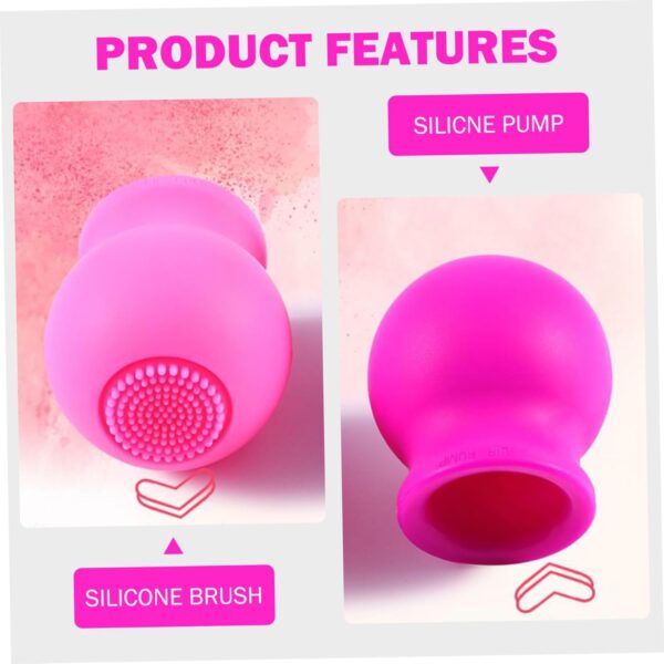 71hmZgydWL._SL1500_.jpg 2Pcs Lips Enhancer Plumper Device, Soft Silicone Lip Plumper Tool, Clean & Massage Facial Cleansing Brush, Multi-Use Face Care for Women