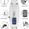 Electric Hair Clipper High Power Golden Hair Trimmer Styling Tool for Men Home (Silver)