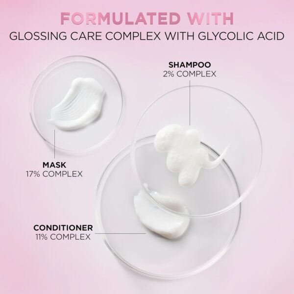 L'Oreal Paris Glossing Lamination Hair Mask with Glycolic Acid, Hair Treatment for Lasting Shine and Smoothness for Dull, Dry Hair, EverPure, 5.1 Fl Oz