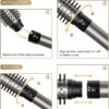 7MAGIC Hair Dryer Brush & 6 in 1 Hair Styler, Silver, 110 Volts, 1200 Watts, Ionic Technology, Fast Drying, Multi Styler for Straight, Wavy, Curly, and Coily Hair