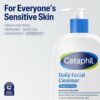 Cetaphil Face Wash, Daily Facial Cleanser for Sensitive, Combination to Oily Skin, 16 Oz, Fragrance Free, Gentle Foaming, Soap Free, Hypoallergenic