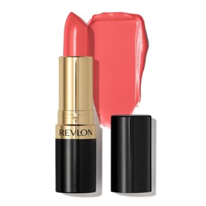 Revlon Super Lustrous Lipstick, Creamy Formula For Soft, Fuller-Looking Lips, Moisturized Feel, 674 Coral Berry, 0.15 oz