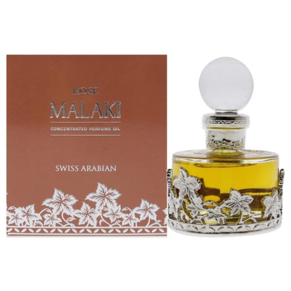SWISS ARABIAN Rose Malaki - Luxury Products From Dubai - Long Lasting And Addictive Personal Perfume Oil Fragrance - A Seductive, Signature Aroma - The Luxurious Scent Of Arabia - 1 Oz