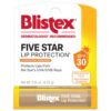 Blistex Five Star Lip Protection Balm, 0.15 Ounce ? Wind & Water-Resistant Lip Care, Broad Spectrum SPF 30 Sun Protection, Soothes Cold Chapped Lips, Hydrating Lip Treatment, Holds in Moisture