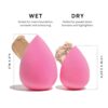 AOA Studio Collection makeup Sponge Set Latex Free and High-definition Set of 6 makeup Wonder blender For Powder Cream and Liquid, Super Soft Wonder Beauty Cosmetic