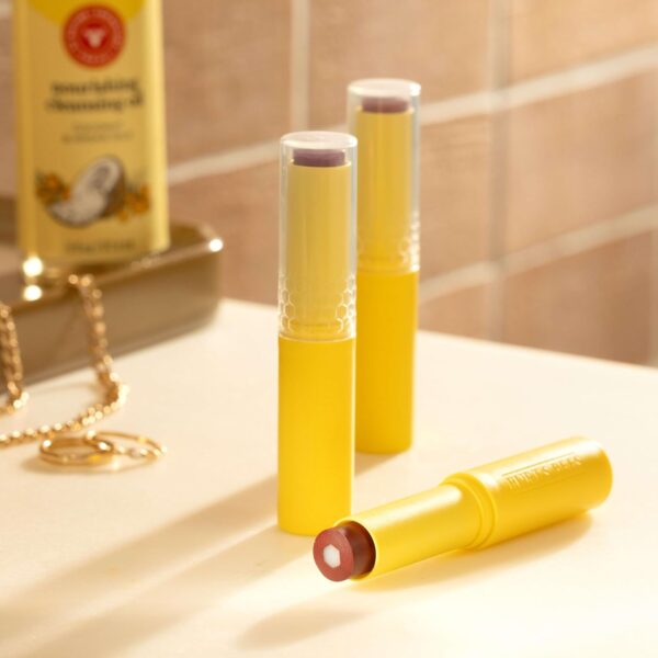 Burt’s Bees Tinted Boosted Balm, Misty Mauve, Hydrating Tinted Lip Balm with Vitamin C, E, and F Core, 24 Hour Lip Moisturizer with Responsibly Sourced Beeswax, 100% Natural Origin, 1 Count, 0.16oz