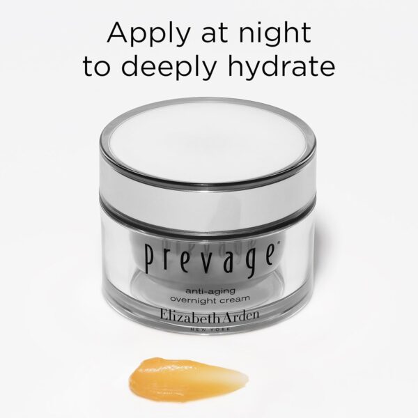 Elizabeth Arden PREVAGE Anti Aging Night Cream, Intensive Overnight Face Cream for Women, Helps Minimize Lines, Wrinkles, and Sun Damage, Works Overnight to Repair and Rejuvenate Skin, 1.7 oz Jar