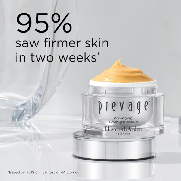 Elizabeth Arden PREVAGE Anti Aging Night Cream, Intensive Overnight Face Cream for Women, Helps Minimize Lines, Wrinkles, and Sun Damage, Works Overnight to Repair and Rejuvenate Skin, 1.7 oz Jar