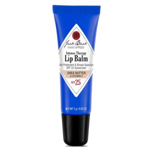 Jack Black Intense Therapy Lip Balm - Jack Black Lip Balm SPF 25 Sunscreen, SPF Lip Balm for Chapped Lips, Lip Sunscreen, Lip SPF, Lip Moisturizer for Dry Lips, Lip Balm with SPF, Lip Protection