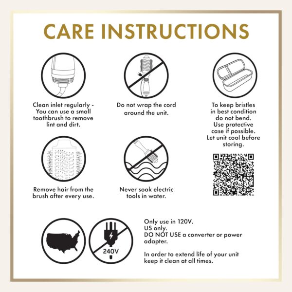 HOT TOOLS 24K Gold One-Step Hair Dryer and Volumizer | Style and Dry Quickly with Less Frizz, Professional Blowout with Ease for Shiner, Healthier-Looking Hair