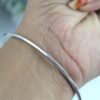 Steel Bangles for woman,Silver Kada/Bracelet,Punjabi sikh,kada Internal Diameter 5.2 cm to 7.2 cm Thickness 0.3 cm