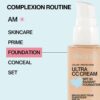 Pacifica Ultra CC Cream Radiant Foundation SPF 17 -Neutral Fair – Medium Coverage Color Correcting Cream, Dewy Finish, Mineral SPF, 1 oz