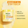 Garnier Erase It All Makeup Cleansing Balm with Vitamin C, Brightening Facial Cleanser and Makeup Remover, 4.2 Oz
