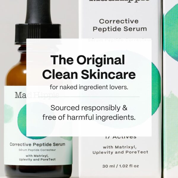 Mad Hippie Corrective Peptide Serum for Face – Skin-Tightening Collagen Peptides, Anti-Wrinkle Essentials, 1.02 Fl Oz