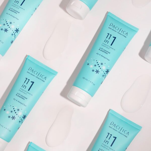 Pacifica Leave In Conditioner - 11 in 1 Magical Hair Treatment - Strengthen & Repair Damaged Hair - Deep Conditioning for Dry Hair Adds Shine & Anti-Frizz for Straight, Wavy & Curly Hair Care, Vegan