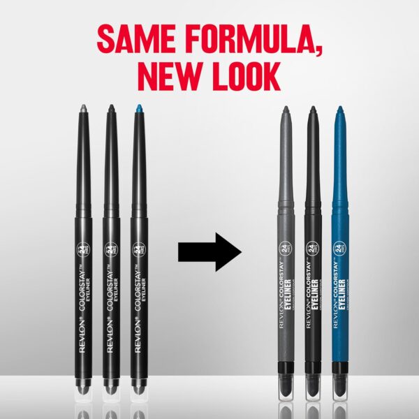 Revlon ColorStay Pencil Waterproof Eyeliner, Smudge-Proof, Eye Makeup with Built-In Sharpener, Packaging May Vary, 201 Black, 2 pack