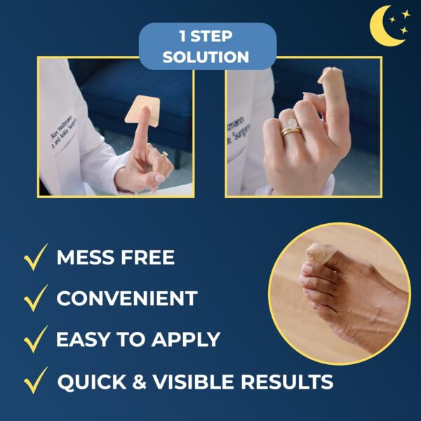 Kerasal Nighttime Renewal Fungal Nail Patches - 14 Patch - Overnight Nail Repair for Nail Fungus Damage, 8-Hour Nail Treatment Restores Healthy Appearance