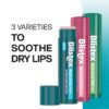 Blistex Medicated Lip Balm 3 Count, 0.15 Oz Each, Classic, Mint and Berry Flavor, Soothes and Protects, Advanced Medicated Lip Care for Dry, Chapped Lips, SPF 15 Sun Protection, 1 Pack