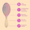 Wet Brush Speed Dry Hair Brush - Stripes (Color Wash) - Vented Design and Ultra Soft HeatFlex Bristles Are Blow Dry Safe With Ergonomic Handle Manages Tangle and Uncontrollable Hair - Pain-Free