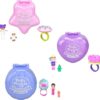 Polly Pocket Collector Dolls & Compact Playset, Heritage Ring Box 3 Pack, Keepsake Collection Jewelry Case