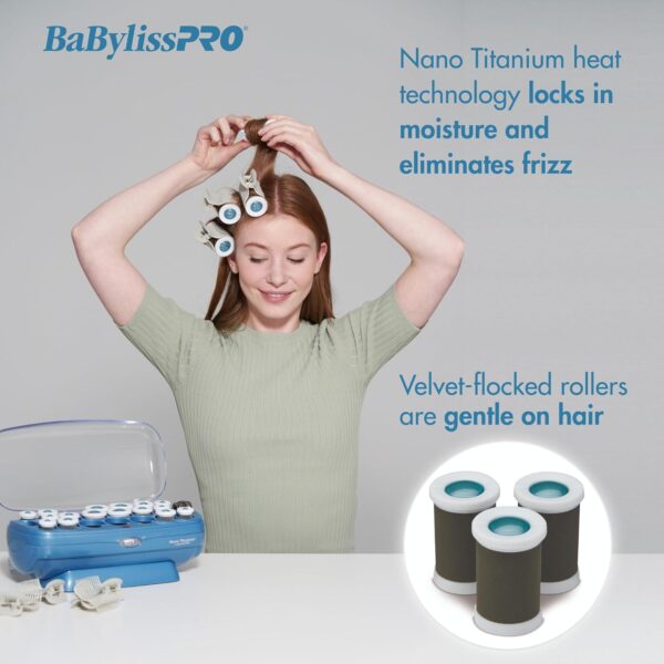 BabylissPRO Nano Titanium Professional Hot Rollers For All Hair Lengths