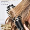 7MAGIC Hair Dryer Brush & 6 in 1 Hair Styler, Silver, 110 Volts, 1200 Watts, Ionic Technology, Fast Drying, Multi Styler for Straight, Wavy, Curly, and Coily Hair