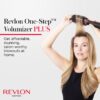 REVLON One-Step Volumizer Plus Hair Dryer and Styler, Enhanced Motor for Less Frizz, More Shine, and Reduced Heat Damage for Salon Style Round Brush for Blowout, Black (Amazon Exclusive)