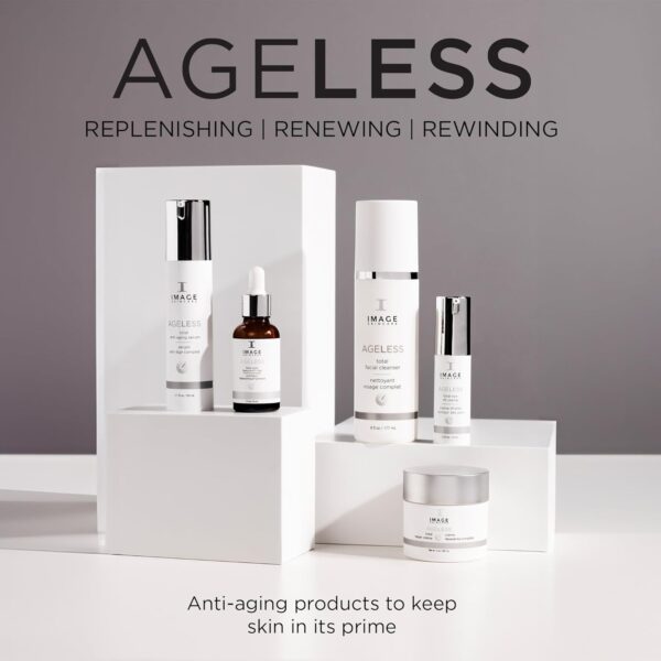 IMAGE Skincare, AGELESS Total Serum, AHA Anti-Aging Face Serum with Peptides to Firm, Hydrate, Smooth Wrinkles and Even Tone, 1.7 fl oz
