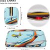 Cartoon Airplane Makeup Bag for Women Men Pencil Pouch Travel Small Cosmetic Bag Zippered Toiletry Bags Aesthetic Pen Bags Trendy Storage Bags Leather Coin Pouch Purse