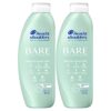 Head & Shoulders BARE Dandruff Shampoo Twin Pack, Fragrance-Free, Sensitive Scalp Care, Sulfate-Free, Silicone-Free, Dye-Free, Eco-Friendly Bottles, Safe for All Hair Types, 13.5 Fl Oz Each (Set of 2)
